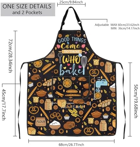 MBMSO Baking Apron the Secret Ingredient is Always Love Apron Baker Gifts Baking Cooking Gifts for Bake Lover Kitchen Apron - Image 2