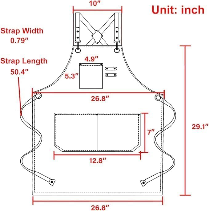 Chef Apron Bib Apron with 2 Large Pockets Adjustable Neck Strap Kitchen Apron Cooking Apron Stripes Baking Apron - Image 3