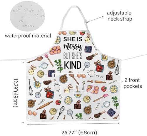 WCGXKO Musical Waitress Inspired Gift She Is Messy But She’s Kind Broadway Gift Musical Theater Gift for Musical Fans - Image 2