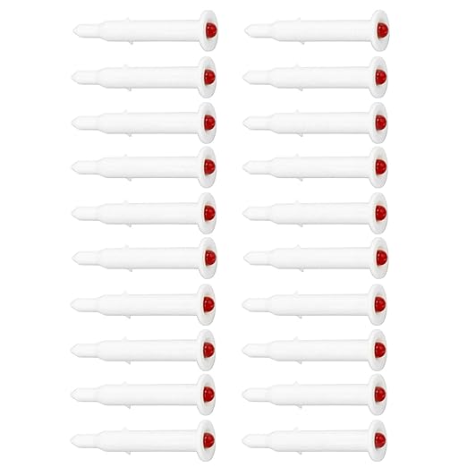 20pcs Chicken Thermometer Turkey Timer, Meat Turkey Thermometer Popup Out, 1.8 Inches Good Cook Timers for Cooking Chicken Beef