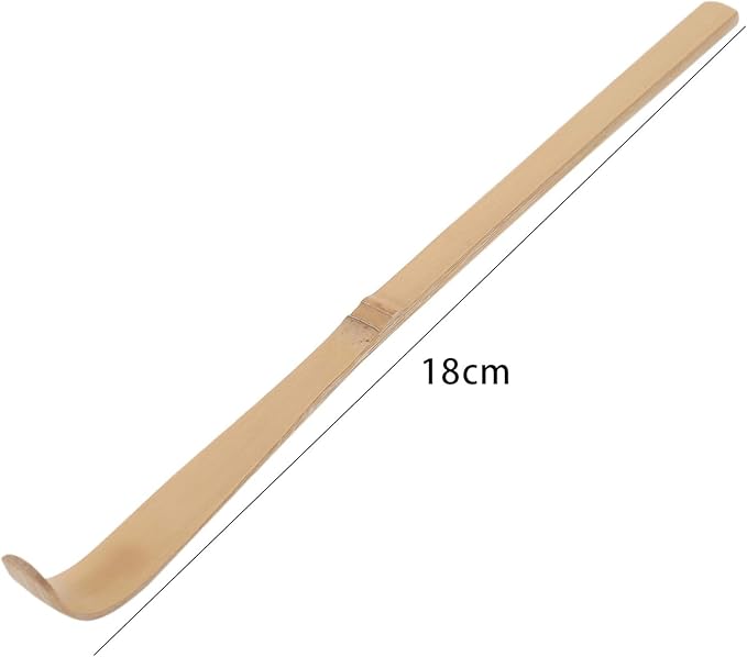 1Pc Brown Bamboo Matcha Scoop Japanese Chashaku Hooked Green Tea Spoon for Tea Ceremony 18cm, Tea Scoops, Coffee, Tea and Espresso