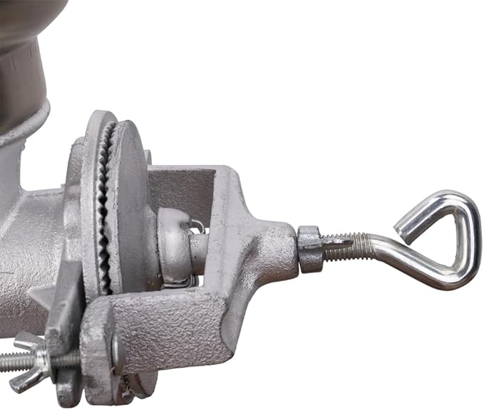 Manual Grain Grinder for Home Use, Heavy Duty Cast Iron Hand Crank Mill with Clamp Base, Adjustable Grinding Coarseness for Corn, Coffee, Wheat, Rice, Pepper, Nuts