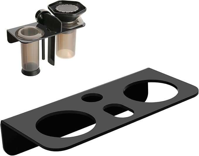 Beautyflier Wall-Mounted Holder for AeroPress Original Coffee Press, Durable Acrylic Stand Compatible with All-in-One French Press, Easy to Clean, Keep Coffee Press Set Organized (Holder Only)