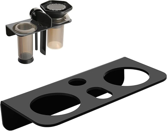 Beautyflier Wall-Mounted Holder for AeroPress Original Coffee Press, Durable Acrylic Stand Compatible with All-in-One French Press, Easy to Clean, Keep Coffee Press Set Organized (Holder Only)