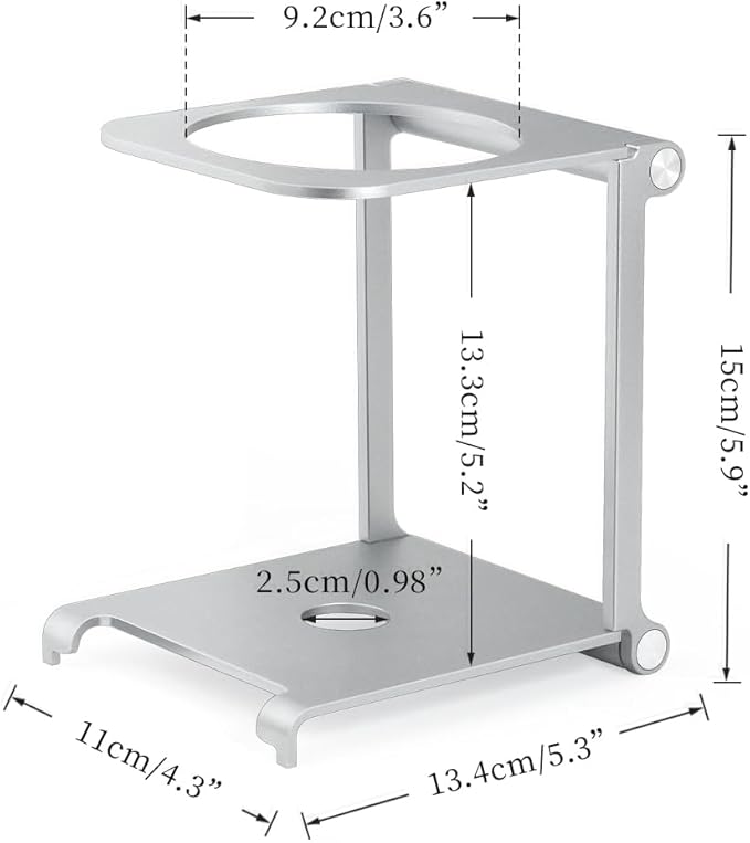 CAFEMASY Coffee Dripper Stand Station Pour-Over - Foldable Aluminum Coffee Dripper Holder Rack for Home Travel Camping Hiking Pour Over Coffee Portable Espresso Coffee Maker