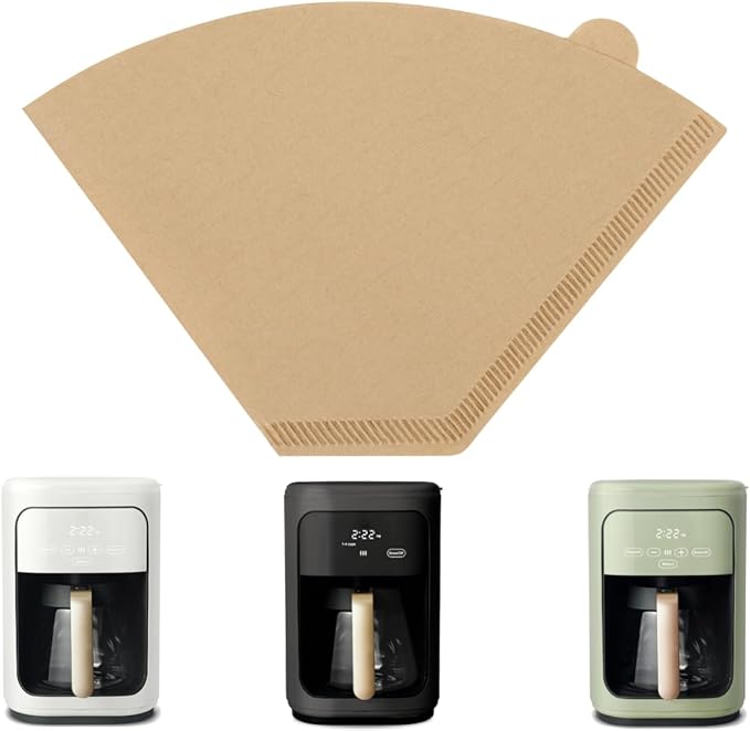 100PCS Coffee Paper Filters for Beautiful 14-Cup Programmable Drip Coffee Maker