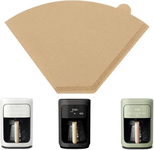 100PCS Coffee Paper Filters for Beautiful 14-Cup Programmable Drip Coffee Maker