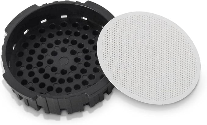 CAFEMASY Reusable Metal Coffee Filter with Replacement Filter Cap Set Compatible with Aeropress Original Go Coffee Espresso Maker