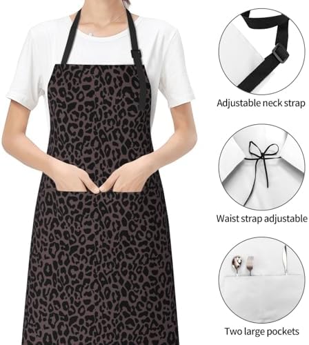 Apron Strong people waterproof work apron for kitchen cooking BBQ party perfect holiday gift with 2 Pockets - Image 6