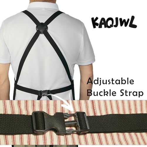 Professional Unisex Chef Apron – Cross-Back, Large Pockets, Water-Resistant Cotton Canvas - Image 6