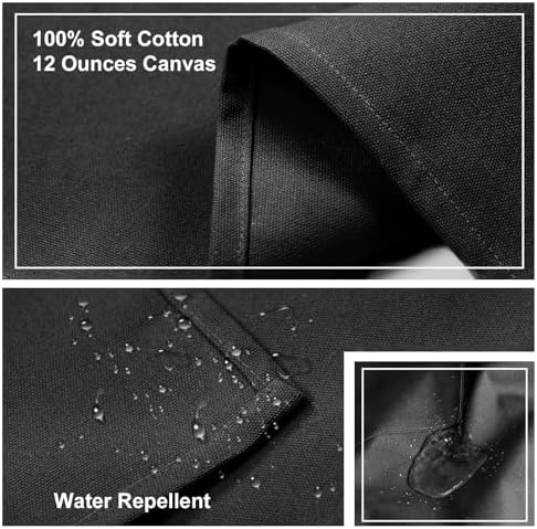 ZOMAO Chef Apron for Women Men with Large Pockets, Cotton Canvas Cross Back Waterproof Work Aprons for Kitchen Cooking Bib - Image 5