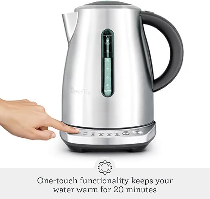 Breville BKE720BSS Temp Select Hot Water Kettle, 57 oz, Brushed Stainless Steel