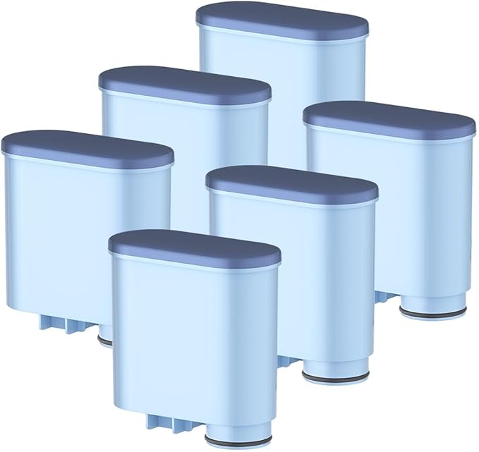 6-Pack Coffee Filter Compatible with Philips AquaClean CA6903, Replacement Water Filter for LatteGo 5500, 3200, 4400, 3300 Series Fully Automatic Coffee Machines, Anti-Lime Scale Protection