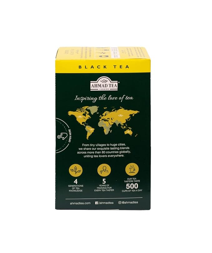 Ahmad Teas - Lemon & Lime Black Tea 1.4oz - 20 Tea Bags (Pack of 2)
