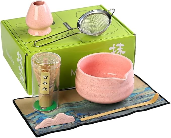 7matcha whisk set, Matcha Whisk Set 1 Matcha Whisk, Pink matcha Set matcha kit