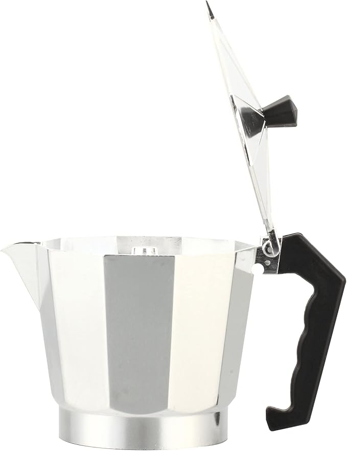 J&V TEXTILES Stovetop Espresso and Coffee Maker, Moka Pot for Classic Italian and Cuban Café Brewing, Cafeteria, (12-Cup)