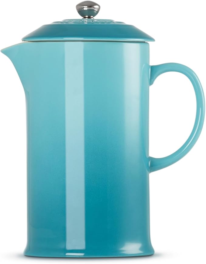 Le Creuset Stoneware French Press, 34 oz., Caribbean