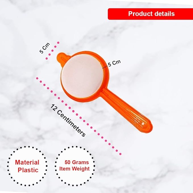 Plastic Tea and Coffee Strainers, Multicolour (Set of 4) Colour May Vary (Plastic Set of 4 Tea Strainer)