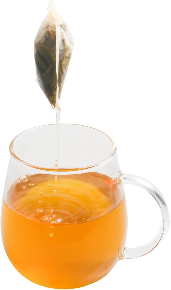 Eketirry 400pcs Disposable Tea Bags for Loose Tea, Empty Tea Bag with Wood Pulp Material, Unbleached Tea Filter Bag with Drawstring (Initial,2.36 x3.15 inch)
