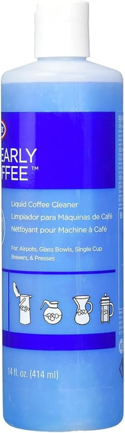 Urnex Clearly Coffee Pot Cleaner 14 Ounce (Made in the USA) French Press Liquid Cleaner for Glass Bowls Airpots Satellite Brewers and Thermal Servers Removes Coffee Oils - Image 2