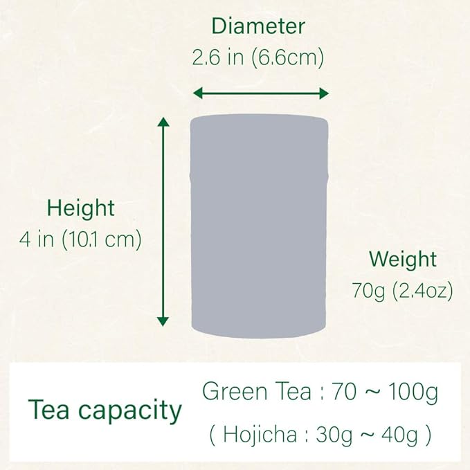 KIMIKURA Japanese Tea Canister [Colorful] 70-100g Tea Capacity -Airtight Tin from Japan | Japanese Tea