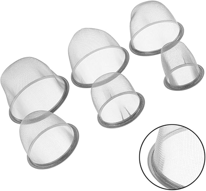 Reusable Stainless Steel Tea Infuser Mesh Strainer, Silver 6cm Metal Teapot Replacement Mesh Strainer, Tea Steeper Basket Filter Mug, Cup, Teapot Accessories, Cup Accessories