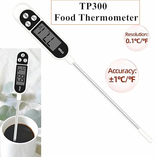 1/3pcs Candy Thermometer Digital Instant Read for Meat Kitchen Cooking Food Oil Deep Fry BBQ Grill Smoker (4, 9.4inch)