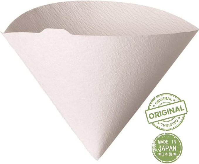 [2pcs Set] Hario V60 Misarashi Coffee Paper Filter (Size 01, 100 Count, White) 200 Total