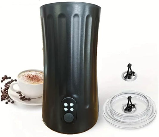 Milk-Frother, 4-in-1 Milk-Steamer-and-Frother, Hot & Cold Foam Milk Warmer with Temperature Control, Auto Shut-Off Frothers for Coffee, Latte, Cappuccino, Macchiato