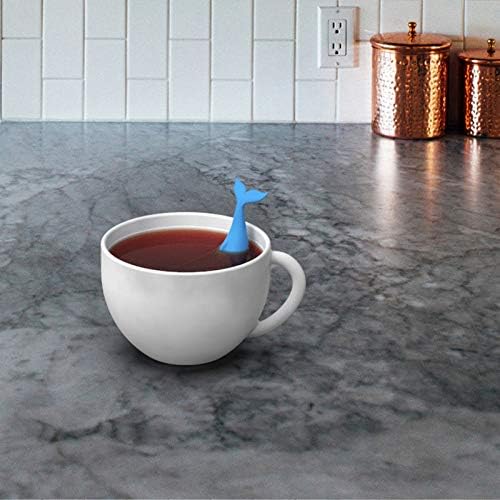 Tea Infuser,Whale Filter Diffuser Loose Tea Silicone Strainer for Different Mugs and Leaves