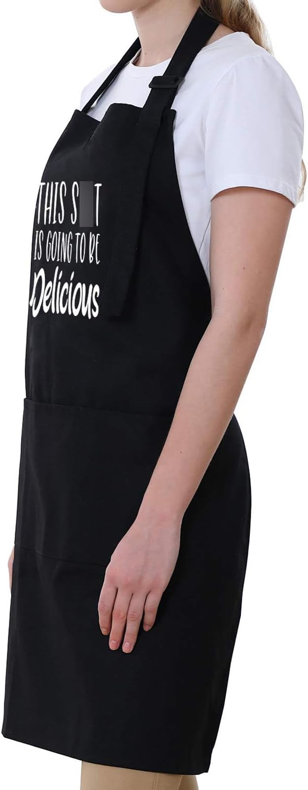 Miracu Funny Cooking Aprons for Women, Funny Baking Aprons for Men Dad, Mens Cooking Gifts for Bakers Husband Boyfriend - Fathers, Mothers Day, Birthday Kitchen Gifts for Men, BBQ Grilling Presents - Image 7