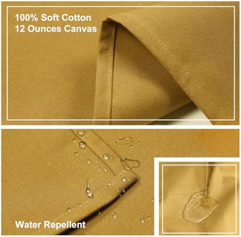 ZOMAO Chef Apron for Women Men with Large Pockets, Cotton Canvas Cross Back Waterproof Work Aprons for Kitchen Cooking Bib - Image 5