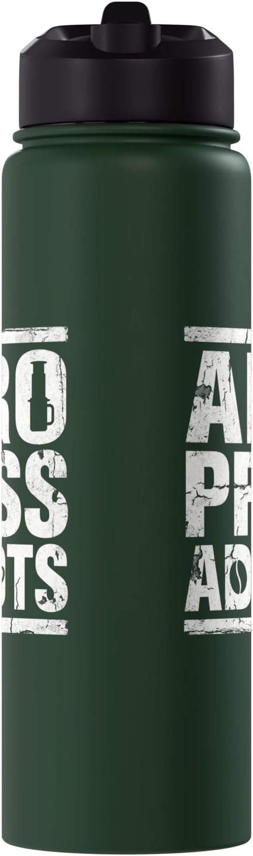 Bold AeroPress Coffee Addict Shirts AeroPress Addicts Stainless Steel Insulated Water Bottle