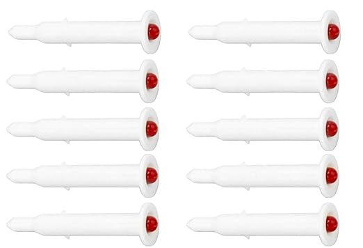 10pcs Chicken Thermometer Turkey Timer, Meat Turkey Thermometer Pop Out, 1.8 Inches Good Cook Timers for Cooking Chicken Beef