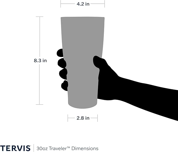Tervis Traveler Sara Berrenson - Marine Mosaic Made in USA Double Walled Insulated Tumbler Travel Cup Keeps Drinks Cold & Hot,