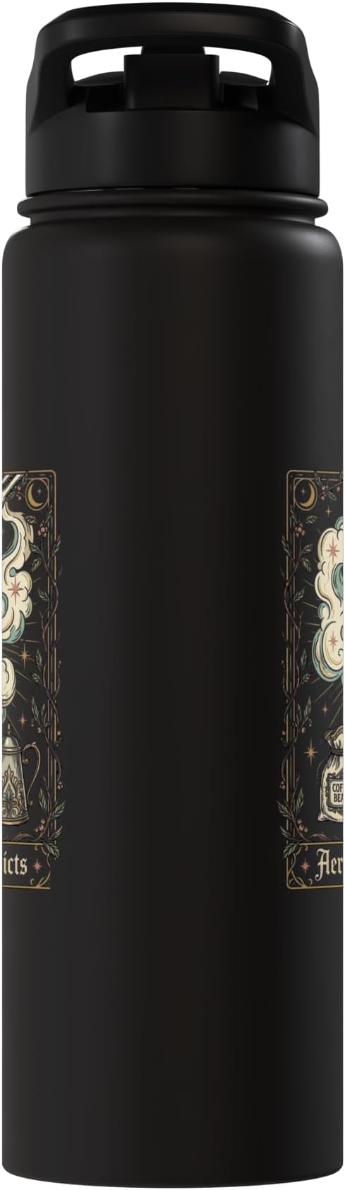 Gothic AeroPress Coffee Shirts Mystical Coffee Brewing Scene Stainless Steel Insulated Water Bottle
