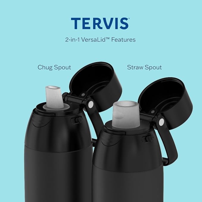 Tervis Venture Water Bottle Inkreel - Colorburst Triple Insulated Tumbler Travel Cup Keeps Drinks Cold & Hot, 26oz, Stainless Steel