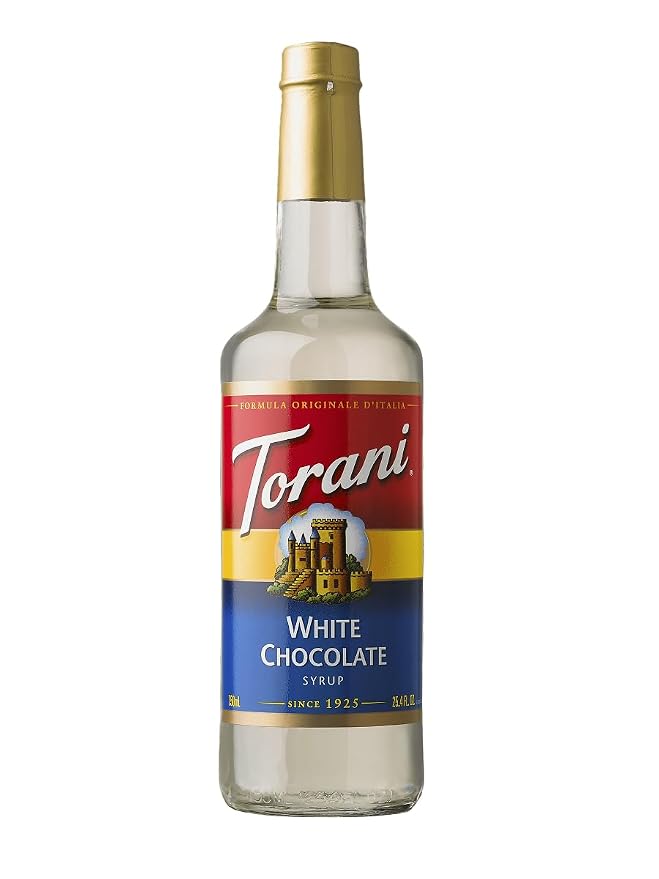 Torani White Chocolate Syrup 750 ML by Torani