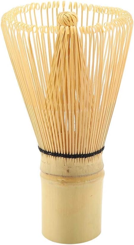 Fdit Tea Whisk for Matcha Powder, 100 Prongs, Bamboo Chasen, 6x11cm, Traditional Tea Ceremony Tool