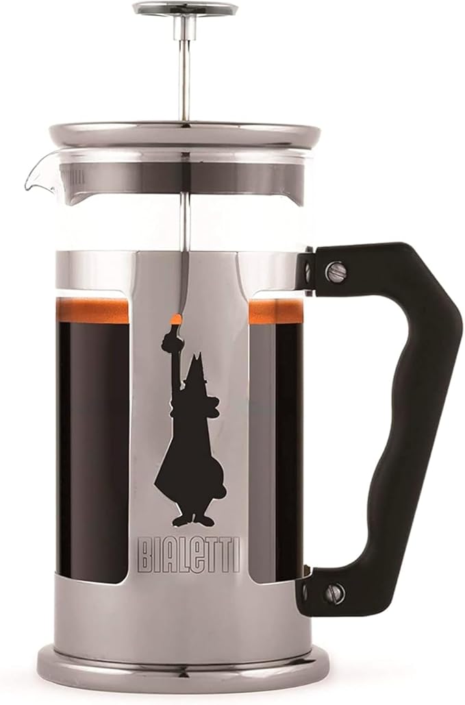 Bialetti Coffeepress French Press Coffee Maker, 8 Cup, Preziosa Stainless Steel (06852)
