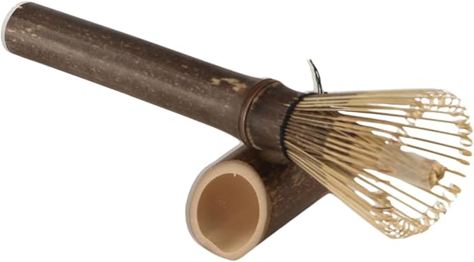 Japanese Matcha Whisk,Long Handle Bamboo Matcha Whisk,Traditional Japanese Matcha Whisk Matcha Stirrer, for Matcha Powder Preparation