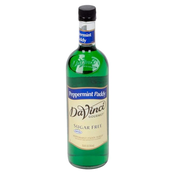 DaVinci Gourmet Sugar Free Peppermint Paddy Syrup, 750 mL Plastic Bottle - Image 3