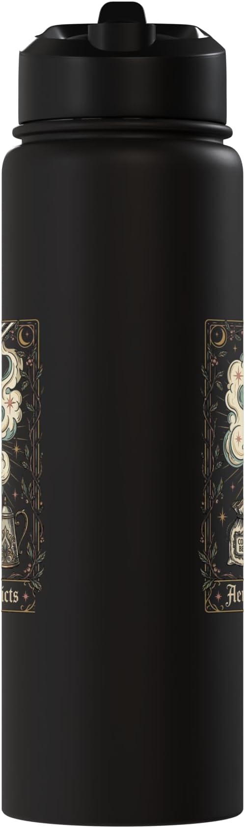 Gothic AeroPress Coffee Shirts Mystical Coffee Brewing Scene Stainless Steel Insulated Water Bottle