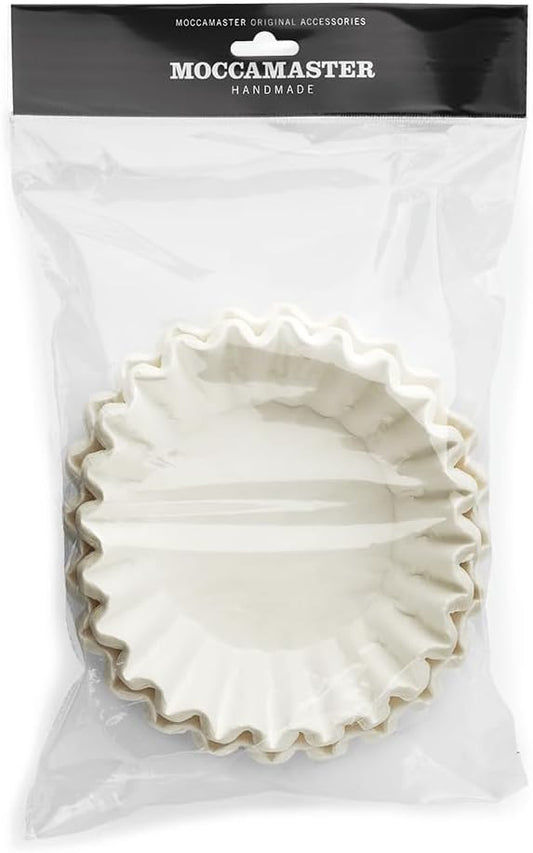 Technivorm 85025 Moccamaster White Paper Filters, Flat Bottom, 100 Count