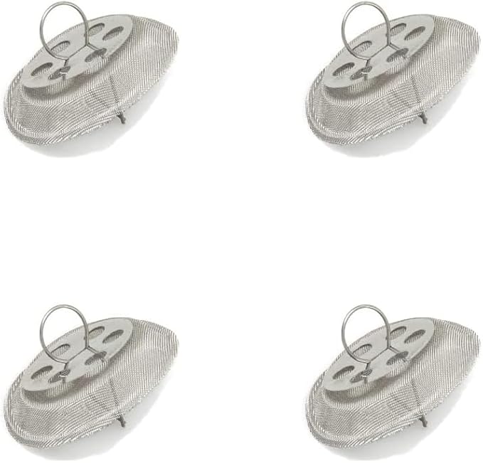 4 Pack Round Tea Strainer for Spout Inside, 1.52" Diameter, Stainless Steel, Kettle Spout Filter - Insert Inside Spout of Teapot