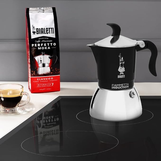 Bialetti Coffee Maker, Nero, 4 Tazze