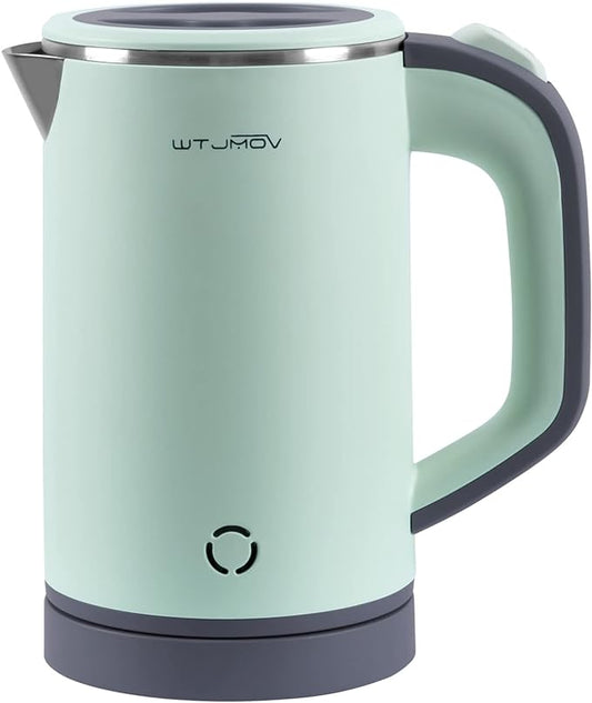 Small Electric Kettle Stainless Steel, 0.8L Portable Tea Kettle Auto Shut-off, Low Power Hot Water Kettle for Camping, Travel, Office and More