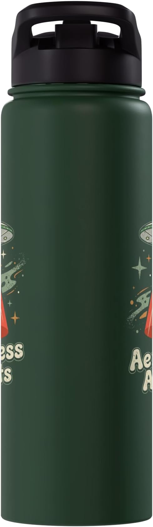 UFO AeroPress Funny Coffee Shirts Sci-Fi AeroPress Brewing Stainless Steel Insulated Water Bottle