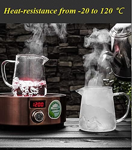 Mini Size Glass Teapot Tea Kettle-with Stainless Steel Removable Infuser for Blooming Tea & Loose Leaf Tea, Microwave & Stovetop Safe, 550ML/19.3oz (S-550)