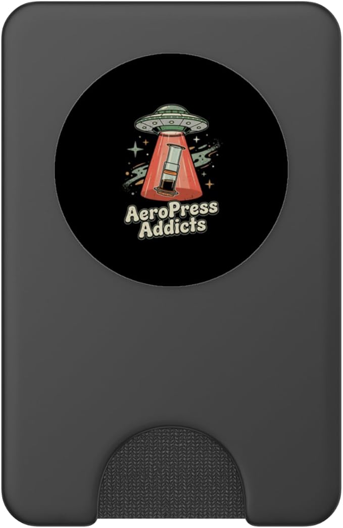 UFO AeroPress Funny Coffee Shirts Sci-Fi AeroPress Brewing PopSockets PopWallet for MagSafe